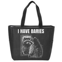 Sarcastic Saying I Have Rabies Meme Zip Tote Bag