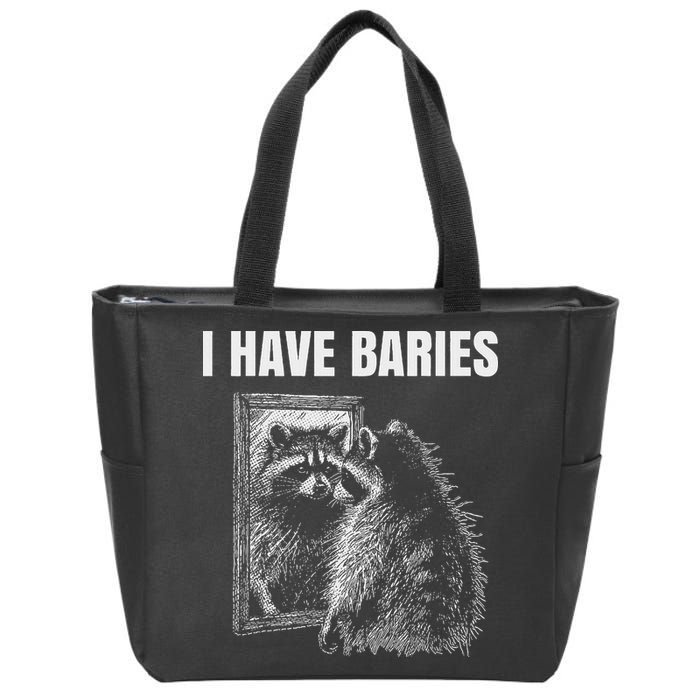 Sarcastic Saying I Have Rabies Meme Zip Tote Bag