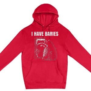 Sarcastic Saying I Have Rabies Meme Premium Pullover Hoodie