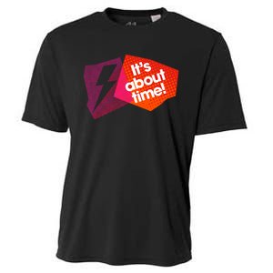 Sarah Slogan Its About Time Cooling Performance Crew T-Shirt