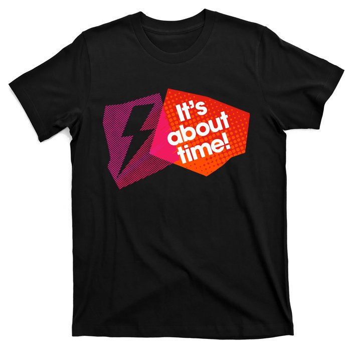 Sarah Slogan Its About Time T-Shirt