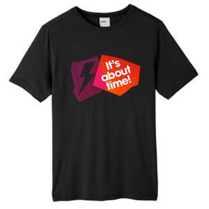 Sarah Slogan Its About Time Tall Fusion ChromaSoft Performance T-Shirt