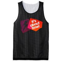 Sarah Slogan Its About Time Mesh Reversible Basketball Jersey Tank