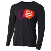 Sarah Slogan Its About Time Cooling Performance Long Sleeve Crew