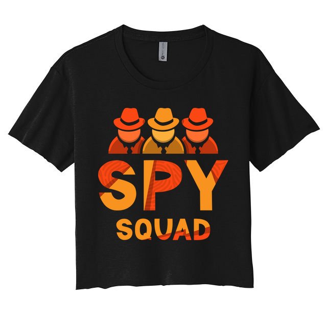 Spy Squad Investigator Private Detective Investigation Funny Gift Women's Crop Top Tee