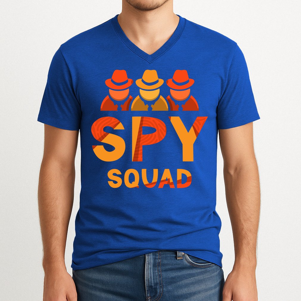 Spy Squad Investigator Private Detective Investigation Funny Gift V-Neck T-Shirt