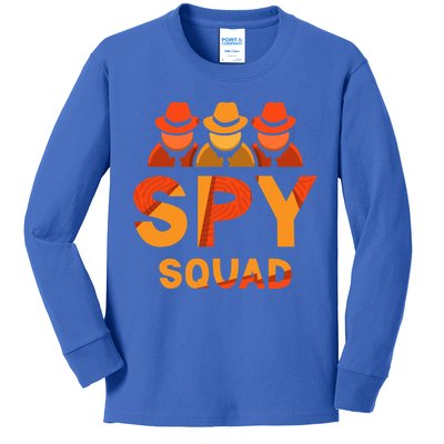 Spy Squad Investigator Private Detective Investigation Funny Gift Kids Long Sleeve Shirt