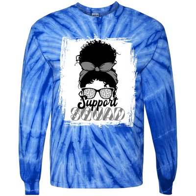 Support Squad I Facial Muscles Paralysis I Bells Palsy Gift Tie-Dye Long Sleeve Shirt