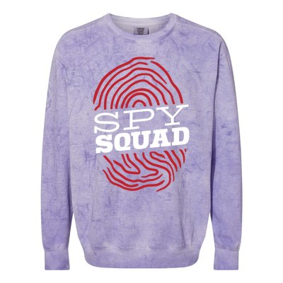 Spy Squad Investigator Private Detective Investigation Gift Colorblast Crewneck Sweatshirt