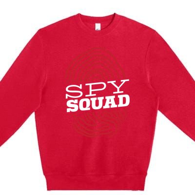 Spy Squad Investigator Private Detective Investigation Gift Premium Crewneck Sweatshirt