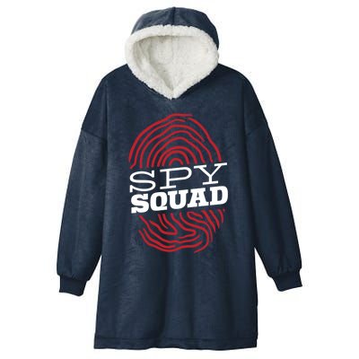 Spy Squad Investigator Private Detective Investigation Gift Hooded Wearable Blanket