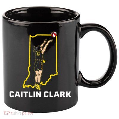State Star Indiana Basketball 11oz C Handle Ceramic Mug