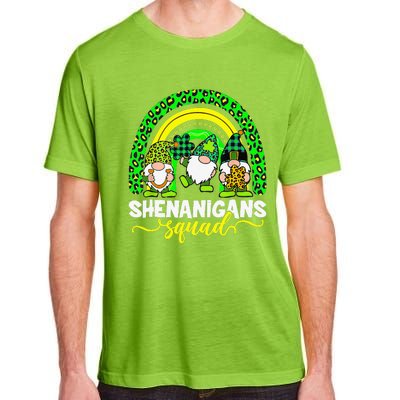 Shenanigans Squad Irish Gnomes Rainbow Leopard Patrick's Day Adult ChromaSoft Performance T-Shirt