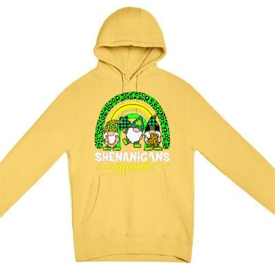 Shenanigans Squad Irish Gnomes Rainbow Leopard Patrick's Day Premium Pullover Hoodie