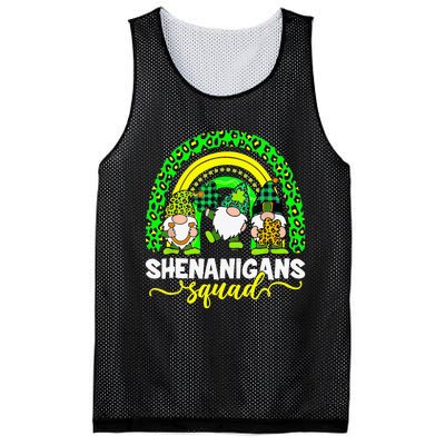 Shenanigans Squad Irish Gnomes Rainbow Leopard Patrick's Day Mesh Reversible Basketball Jersey Tank