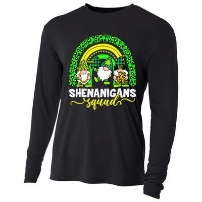 Shenanigans Squad Irish Gnomes Rainbow Leopard Patrick's Day Cooling Performance Long Sleeve Crew