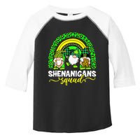 Shenanigans Squad Irish Gnomes Rainbow Leopard Patrick's Day Toddler Fine Jersey T-Shirt