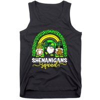 Shenanigans Squad Irish Gnomes Rainbow Leopard Patrick's Day Tank Top