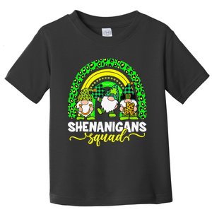 Shenanigans Squad Irish Gnomes Rainbow Leopard Patrick's Day Toddler T-Shirt