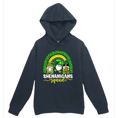 Shenanigans Squad Irish Gnomes Rainbow Leopard Patrick's Day Urban Pullover Hoodie