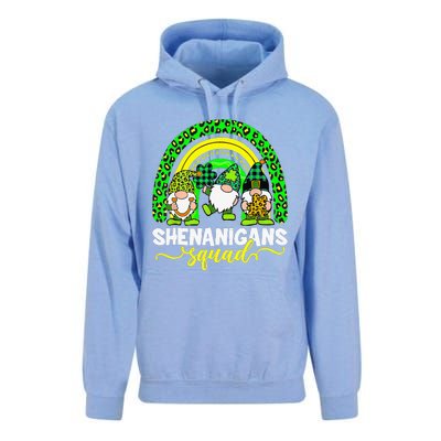 Shenanigans Squad Irish Gnomes Rainbow Leopard Patrick's Day Unisex Surf Hoodie