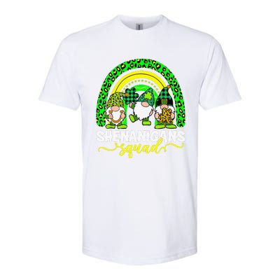 Shenanigans Squad Irish Gnomes Rainbow Leopard Patrick's Day Softstyle® CVC T-Shirt