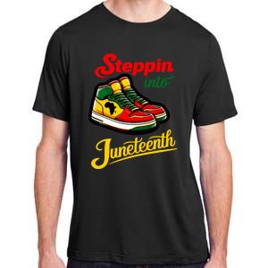 Shoes Steppin Into Juneteenth African American Adult ChromaSoft Performance T-Shirt