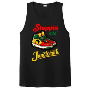 Shoes Steppin Into Juneteenth African American PosiCharge Competitor Tank