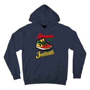 Shoes Steppin Into Juneteenth African American Hoodie