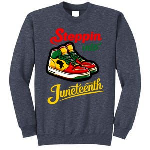 Shoes Steppin Into Juneteenth African American Sweatshirt