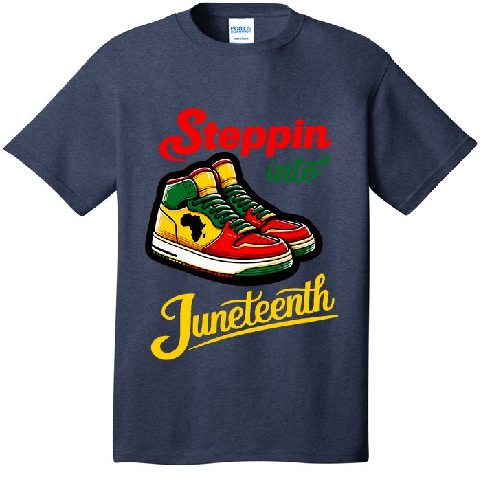 Shoes Steppin Into Juneteenth African American T-Shirt