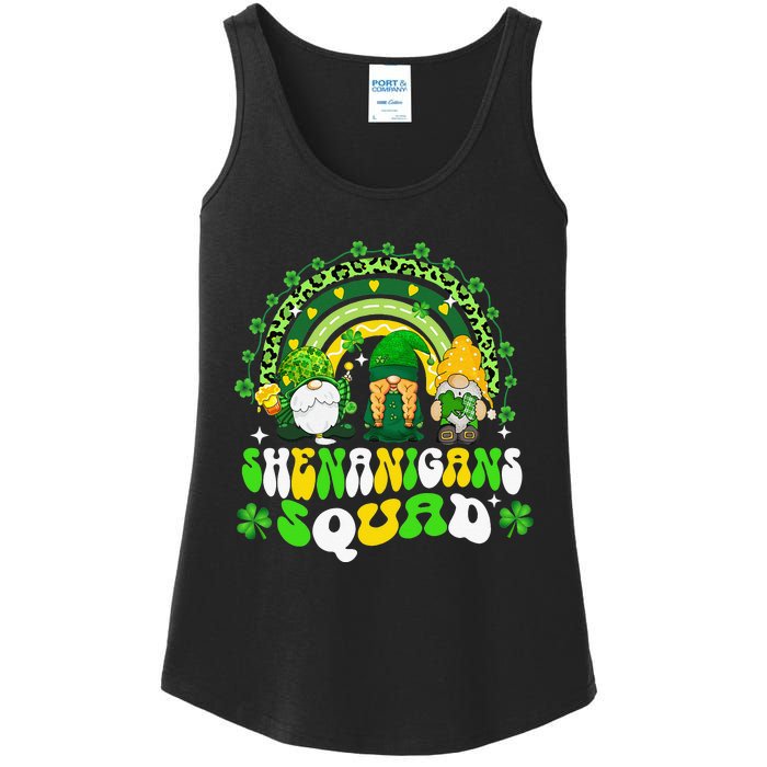 Shenanigans Squad Irish Gnomes Rainbow St Patrick's Day Ladies Essential Tank