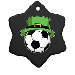 Soccer Sport Irish Shamrock Funny St Patricks Day Meaningful Gift Ceramic Star Ornament