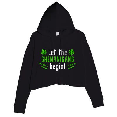 Shenanigans | Saint Irish Pats St. Patrick's Day Costume Crop Fleece Hoodie