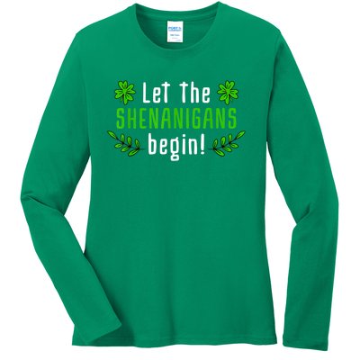 Shenanigans | Saint Irish Pats St. Patrick's Day Costume Ladies Long Sleeve Shirt