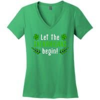 Shenanigans | Saint Irish Pats St. Patrick's Day Costume Women's V-Neck T-Shirt