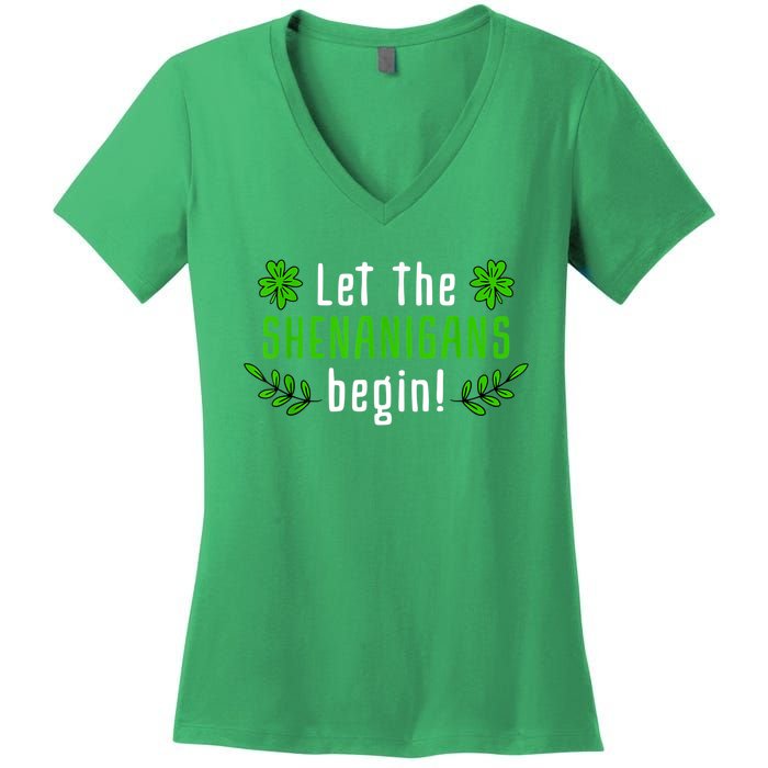 Shenanigans | Saint Irish Pats St. Patrick's Day Costume Women's V-Neck T-Shirt