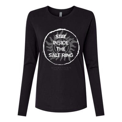 Supernatural Stay Inside The Salt Ring Womens Cotton Relaxed Long Sleeve T-Shirt