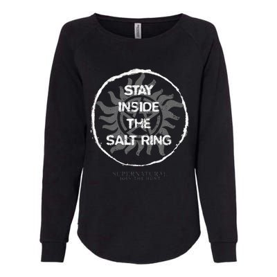 Supernatural Stay Inside The Salt Ring Womens California Wash Sweatshirt