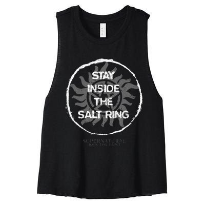 Supernatural Stay Inside The Salt Ring Women's Racerback Cropped Tank