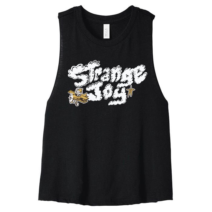 Sundaydrive Strange Joy Plane Women's Racerback Cropped Tank