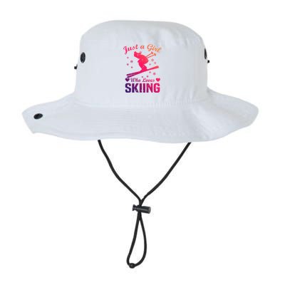 Skiing Skier Just A Who Loves Skiing Gift Legacy Cool Fit Booney Bucket Hat