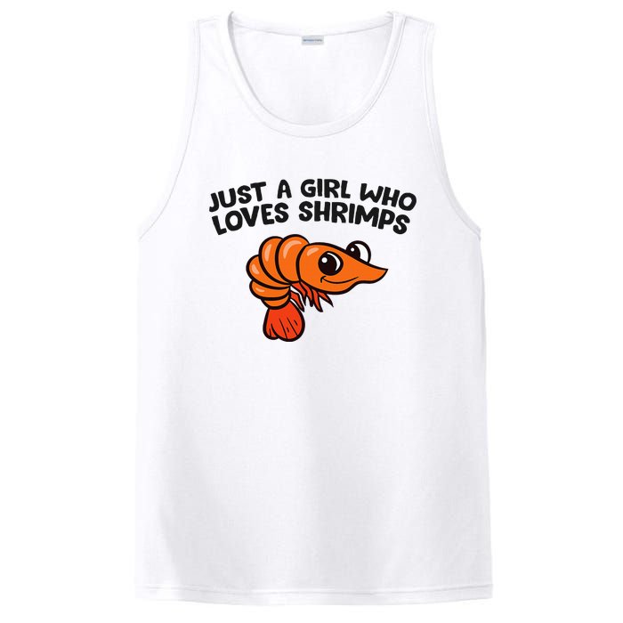 Shrimp Seafood Just A Girl Who Loves Shrimps PosiCharge Competitor Tank