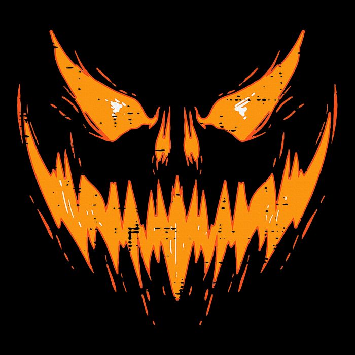 Scary Spooky Jack O Lantern Face Pumpkin Halloween Sustainable Bucket Hat