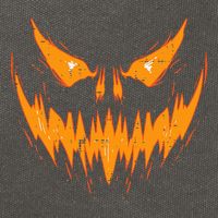 Scary Spooky Jack O Lantern Face Pumpkin Halloween Cotton Canvas Backpack