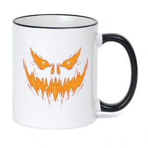 Scary Spooky Jack O Lantern Face Pumpkin Halloween Funny 11oz Black Color Changing Mug