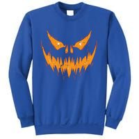 Scary Spooky Jack O Lantern Face Pumpkin Halloween Funny Sweatshirt