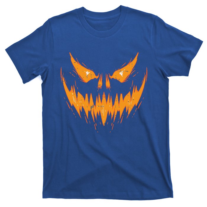 Scary Spooky Jack O Lantern Face Pumpkin Halloween Funny T-Shirt