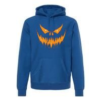 Scary Spooky Jack O Lantern Face Pumpkin Halloween Funny Premium Hoodie