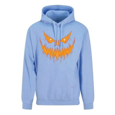 Scary Spooky Jack O Lantern Face Pumpkin Halloween Funny Unisex Surf Hoodie